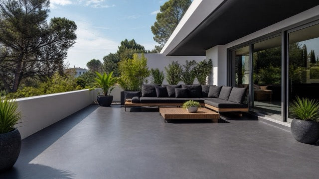 Terras in microcement